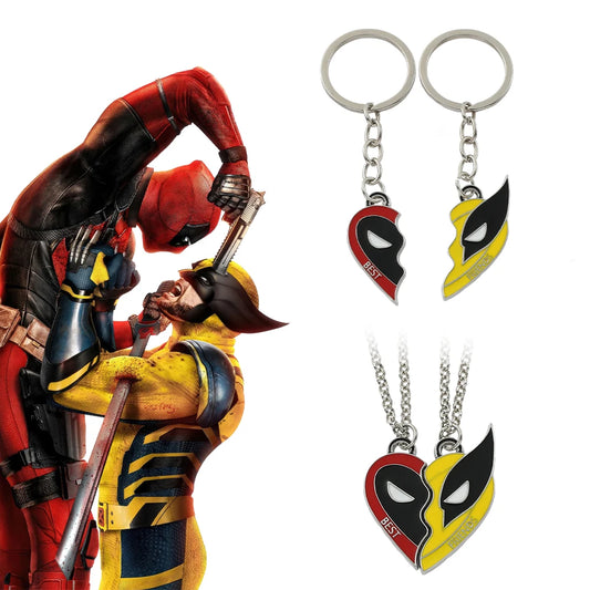 Deadpool & Wolverine Best Friends Set Split Heart